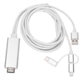 thumbnail image 1 of Cable adaptador 3 en 1 Micro USB tipo C a HDMI, cable de duplicación HDMI, convertidor adaptador, 1 of 14