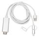thumbnail image 1 of Cable adaptador 3 en 1 Micro USB tipo C a HDMI, cable de duplicación HDMI, convertidor adaptador, 1 of 14