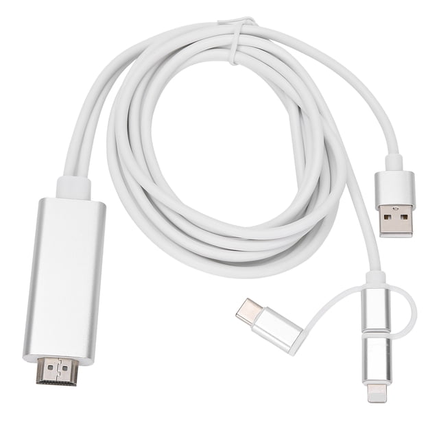 en 1 Micro USB tipo C a HDMI Cable adaptador HDMI Mirroring Cable Adaptador Convertidor