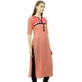 thumbnail image 4 of Phagun Women Solid Kurta Designer Kurti Casual Formal Tunic Blouse, 4 of 7