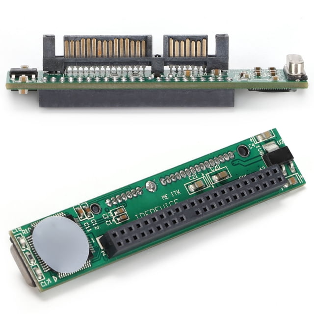 Adaptador IDE a SATA para portátil de 2,5 pulgadas y 44 pines, convertidor de disco duro IDE hembra a SATA macho de 7+15 pines