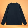thumbnail image 2 of DHFJKG Sweatshirt For Women Thermal Round Neck Plus Size Loose Fit Raglan Sleeve T-Shirt Casual Solid Color Winter Warm Basic Tee Pullover Classic Tops, 2 of 5