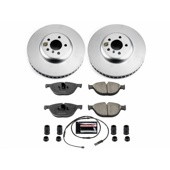 Front Brake Pad and Rotor Kit - Compatible with 2010 - 2015 BMW 750Li xDrive - Power Stop