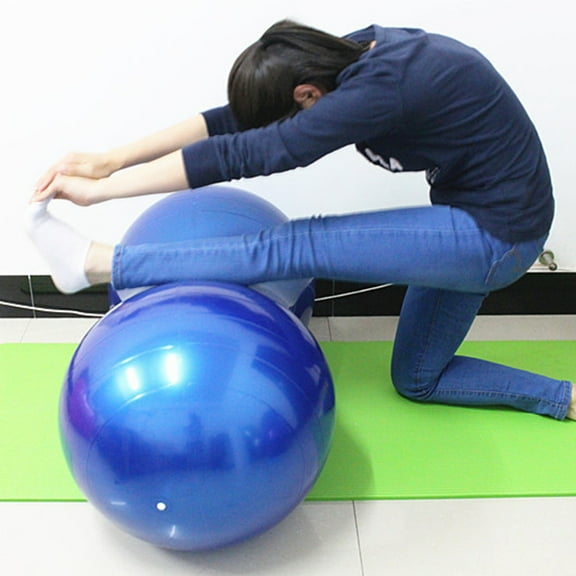 ORDDIART 1Set Blue PVC Peanut Shaped Balance Ball for Yoga Home Gym Accessories Exercise Fitness Equipment 19.7*17.7in