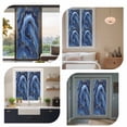 thumbnail image 7 of Navy Blue Marble Window Privacy Film, Contemporary Ink Painting Abstract Static Cling UV Sun Blocking Heat Control Window Tint Day and Night, Non-Adhesive One Way Windows Privacy Cover 17.7''x78.7'', 7 of 7