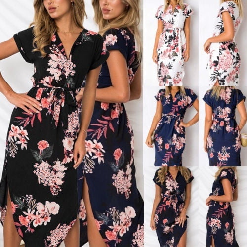 ladies flower dress
