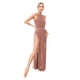 thumbnail image 4 of Vestido largo de malla con abertura lateral y diamantes de imitación brillantes para mujer, traje de baile lírico de Ballet, gimnasia, vestido de patinaje artístico artístico, 4 of 5