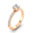 thumbnail image 3 of Certified 1.00ctw Diamond Solitaire Engagement Ring in 14k Rose Gold (1.00ctw, G-H, SI), 3 of 5