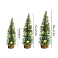 thumbnail image 3 of Juego De 3 Rboles De Agujas De Pino Con Luces Y Escena De Nieve Navidea, Incluye Rboles De 4, 6 Y 8 Pulgadas, Tira Led, Funciona Con Pilas, Para Decoraciones Navideas, Decoracin De, UKHBMC, 3 of 6