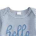 thumbnail image 4 of UngA Newborn Baby Boy Clothes Hi I'm New Here Coming Home Outfits Gender Neutral One Piece Romper Fall Winter Spring Clothes (Sky Blue,0-3 Months), 4 of 6