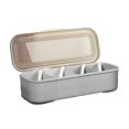 thumbnail image 2 of Callipe Condiment Server with Ice Tray Cold Serving Tray for Bar Fruit Salad Taco Multipurpose Chilled Condiment Caddy with Compartments And Separate Lids, 2 of 8