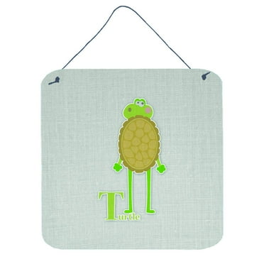 Alphabet T for Turtle Wall or Door Hanging Prints