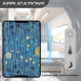thumbnail image 5 of Yuyamidu Blue RV Door Window Shade Universal Privacy Screen Window Cover Camper Trailer Blackout Window Cover, Summer RV Skylight Cover with Hook and Loop, 5 of 7