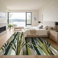 thumbnail image 3 of ODIKA 6'x9' Machine Washable Non-Slip Area Rug, Asian Olive Green High Traffic Rug, Green, 1284506, 3 of 7