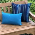 thumbnail image 4 of Pillow Decor Sunbrella Indoor Outdoor Throw Pillows 12"x20" Rectangular (2-Pack) (Peacock), 4 of 9