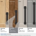 thumbnail image 4 of Amerock Faircrest 3-3/4 inch (96mm) Center-to-Center Matte Black Cabinet Pull, 4 of 7