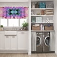thumbnail image 5 of LALILO Kitchen Curtain Valance Kaleidoscope Art Rod Pocket Window Curtain 52"x 18" Set of 2, 5 of 6