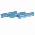 thumbnail image 4 of Vintage Wooden Desk Calendar, Wooden Block, Month and Date Display, Home Office Decor, Blue, 4 of 4