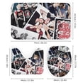 thumbnail image 3 of 5 Seconds of Summer 5Sos 4PCS Bathroom Sets Shower Curtain Sets with Toilet Lid Cover, U-Shaped Mat And Bath Mat, 3 of 8