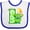 White and Royal, variant on Inktastic 1st Birthday Monster Boys or Girls Baby Bib