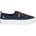 thumbnail image 2 of Women's Sperry Top-Sider Crest Vibe Triple Platform Sneaker Navy Canvas 5.5 M, 2 of 6