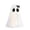 B(White), variant on Decorr 31" Light Up Ghost Halloween Decor, Glowing Fabric Standing Ghost Ornament with Black Witch Hat, Halloween Decorations for Indoor Outdoor Porch Courtyard Tabletop
