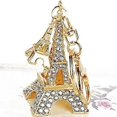 thumbnail image 1 of ZHAOCHENG Llavero con forma de Torre Eiffel de diamantes de imitación ¡Llavero de Torre Eiffel de cristal, lindo!, 1 of 5