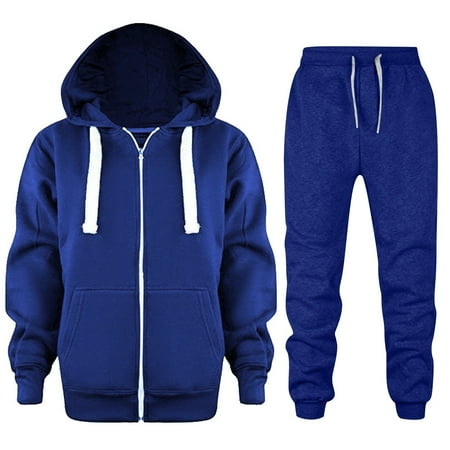 

NIEWTR Toddler Baby Boys Little Girls Zip Up Hoodie and Sweatpant Sets Jacket Zip Up Long Sleeve Kids Coat Zip Up Hoodie and Sweatpant Set Pullover Tops(Blue 11-12 Years)