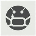 thumbnail image 1 of Sick Sad Face Mask Face Emoticon DIY Cookie Wall Craft Stencil - 5.5 Inch, 1 of 5