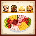 thumbnail image 3 of 3-Piece 11.8-inch Refrigerated Party Tray Set with Dividers, Includes Chilled Party Platters, Cooked Food Platters, Cold Dishes, and Dipping Sauces; Suitable for Fruits, Seafood, and Vegetables, 3 of 7
