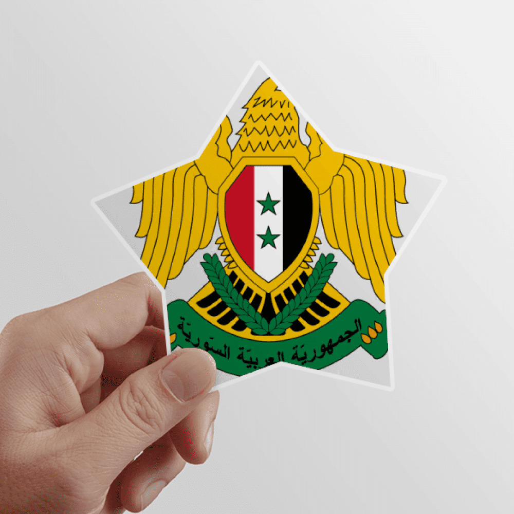 Asia Asia National Emblem Star Sticker Paster Vinyl Car Tags Decoration Decal
