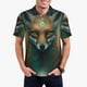 thumbnail image 1 of Fotbe Vintage Pattern Fox Camiseta Polo de Golf para Hombre con Estampado – Camisa Deportiva Transpirable con Cuello Abotonado-3X-Large, 1 of 6