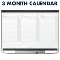 thumbnail image 2 of Quartet QRTCMP32P2 Dry Erase Wall Calendar System-3 Month-4 ft. x 3 ft.-Graphite Frame, 2 of 8