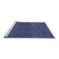 thumbnail image 2 of Ahgly Company Machine Washable Indoor Square Abstract Blue Modern Area Rugs, 6' Square, 2 of 4
