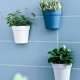 thumbnail image 4 of Conjunto de 2 macetas para colgar en la pared de plástico para jardín interior al aire libre balcón gris Feliz Sencillez, 4 of 5