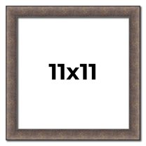 11x11 Frame Silver Real Wood Picture Frame Width 1.25 Inches | Interior Frame Depth 0.5 Inches |