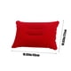 thumbnail image 4 of Xihbxyly Almohada Inflable Rectangular Plushs para Camping y Viajes - Cojín Portátil para Siestas, 43 X 27 Cm, Pvc, Azul Oscuro/Rosa Intenso/Azul/Rojo/Gris, Ligero (50 G), Inflado Rápido, 4 of 7