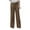 Brown, variant on Utoimkio Wide Leg Work Pants for Women High Waisted Button Down Work Pants Casual Loose Summer Lightweight Comfortable Beach Pants for Women