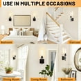 thumbnail image 7 of Black Iron Armed Sconce Set of 2 Mornden Wall Sconce Set of 2 Hallway Light, 7 of 7