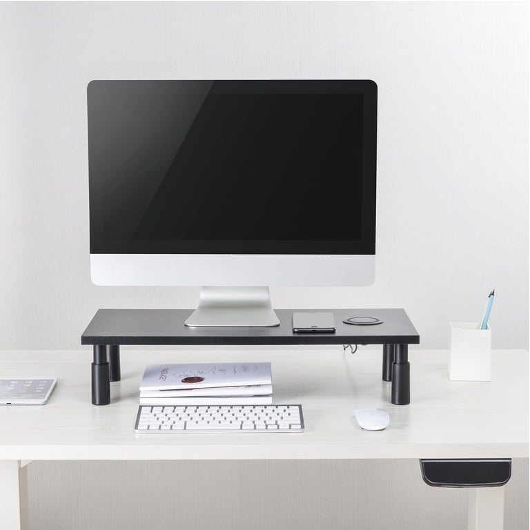 Lorell, LLR99534, Wireless Charging 4-leg Monitor Stand, 1 Each 