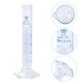 thumbnail image 4 of Uxcell 25ml 3.3 Borosilicate Glass Graduated Cylinder, Hex Base Blue Graduations Measuring Cylinder, 4 of 4