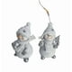 thumbnail image 2 of Ireezec Christmas Snowman Ornament Handmade Resin Decor for Indoor Holiday Mantel Shelf Tabletop Winter Snowman Figurine Festive Home Decorations Gift, 2 of 3