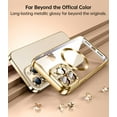 thumbnail image 3 of Magnetic Clear for iPhone 14 Pro Max Case with Full Camera Protection [Never Yellow] [No.1 Strong N52 Magnets] [Military Grade Drop Protection] for Women Girls Phone TPU Case (6.7")-Golden, 3 of 12