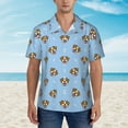 thumbnail image 4 of Daiia Terrier Hawaiian Shirt for Men Gentle Cotton Regular Short Sleeve Casual-Small, 4 of 9
