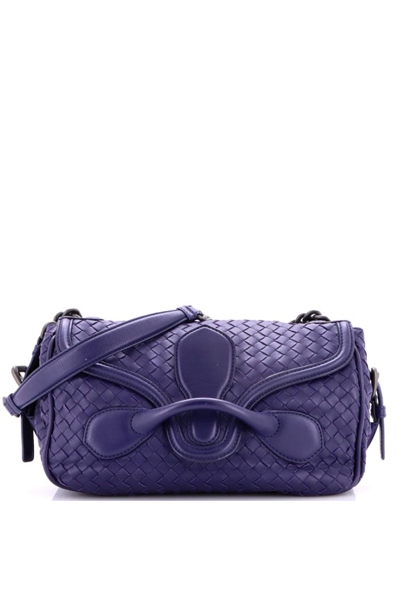 Pre-Owned Rialto Shoulder Bag Intrecciato Nappa Medium By Rebag