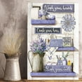 thumbnail image 6 of HFDF Farmhouse Bathroom Decor Wall Art Cute Bathroom Sign Poster Country Bathroom Pictures for Wash Your Hands Rustic Wall Canvas Print Painting for Bathroom Decor Purple 16x24inch Framed, 6 of 7