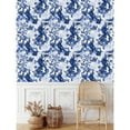 thumbnail image 2 of uniQstiQ Blue Peacocks Wallpaper Peel-and-Stick 25"W x 125"H, 2 of 3