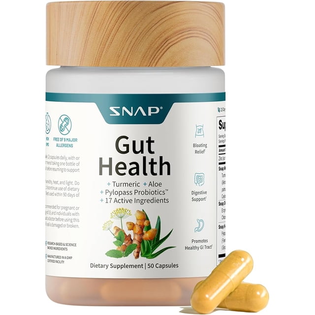 3 PACK Suplementos para la salud intestinal, enzimas digestivas, prebióticos y probióticos para la salud digestiva, alivio de la hinchazón para mujeres y hombres, aloe + 13 vitaminas más (60 cápsulas)