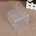 thumbnail image 4 of 25pcs 4x4x4cm Clear Plastic Pvc Packing Box Transparent Candy Apple Box for Gift Wedding Party, 4 of 6