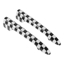 Unique Bargains Rear Trunk Door Tailgate Handle Cover for BMW Mini Cooper F54 Clubman 2014 Black,White Decoration Accessories 2 Pcs